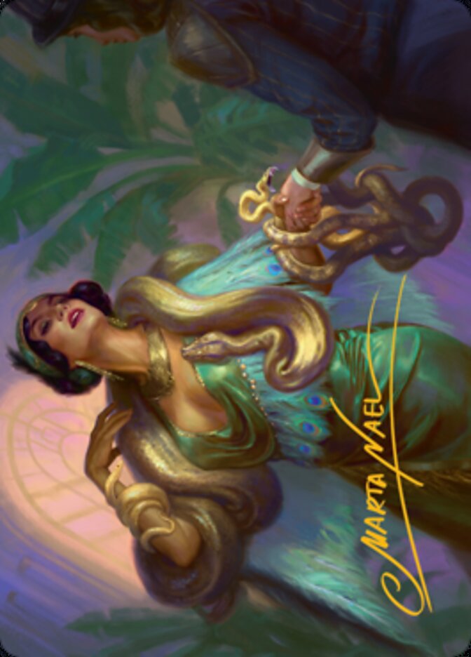 Venom Connoisseur Art Card (Gold-Stamped Signature) [Streets of New Capenna Art Series] | Golgari Games