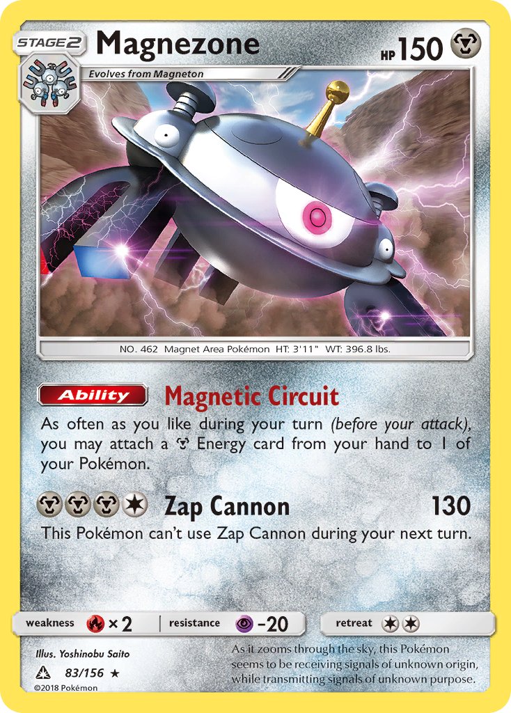 Magnezone (83/156) (Prerelease Kit Exclusive) (Theme Deck Exclusive) [Sun & Moon: Ultra Prism] | Golgari Games