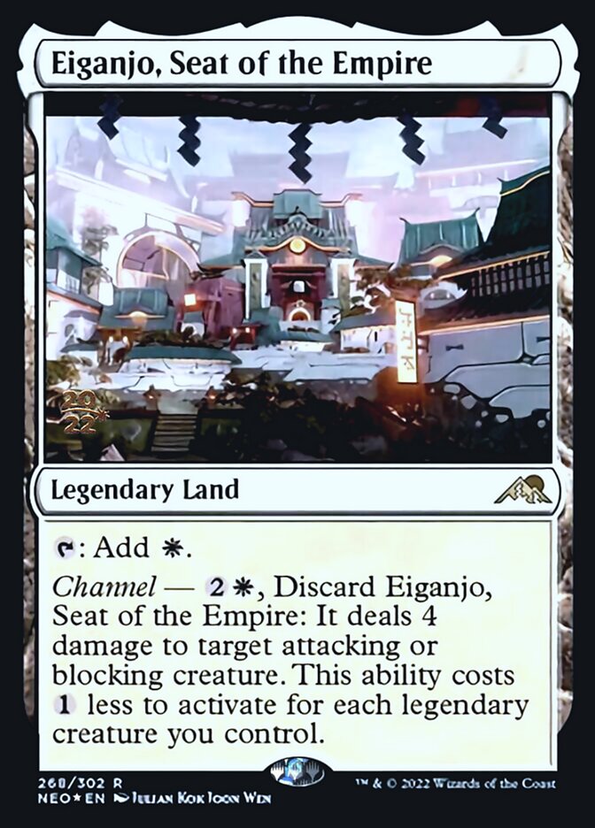 Eiganjo, Seat of the Empire [Kamigawa: Neon Dynasty Prerelease Promos] | Golgari Games