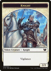 Gold // Knight (005) Double-Sided Token [Commander 2015 Tokens] | Golgari Games