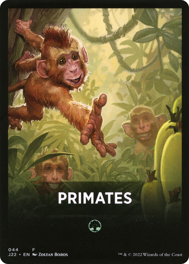 Primates Theme Card [Jumpstart 2022 Front Cards] | Golgari Games