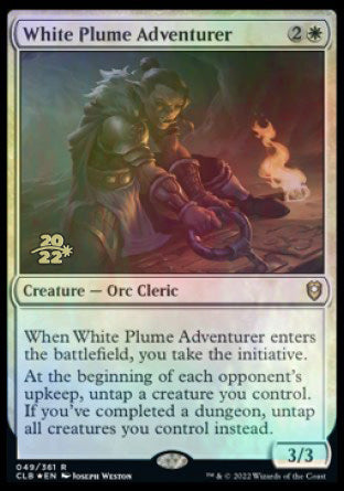 White Plume Adventurer [Commander Legends: Battle for Baldur's Gate Prerelease Promos] | Golgari Games