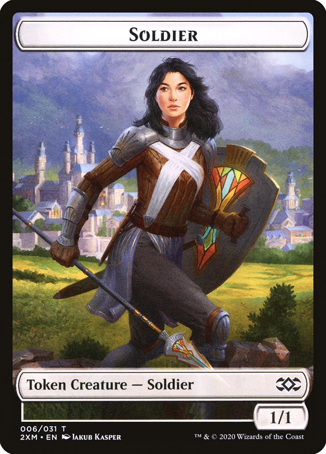 Soldier Token [Double Masters Tokens] | Golgari Games