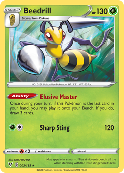 Beedrill (003/185) [Sword & Shield: Vivid Voltage] | Golgari Games