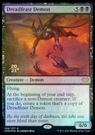 Dreadfeast Demon [Innistrad: Crimson Vow Prerelease Promos] | Golgari Games