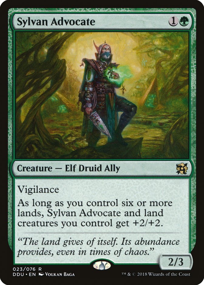 Sylvan Advocate [Duel Decks: Elves vs. Inventors] | Local Legends