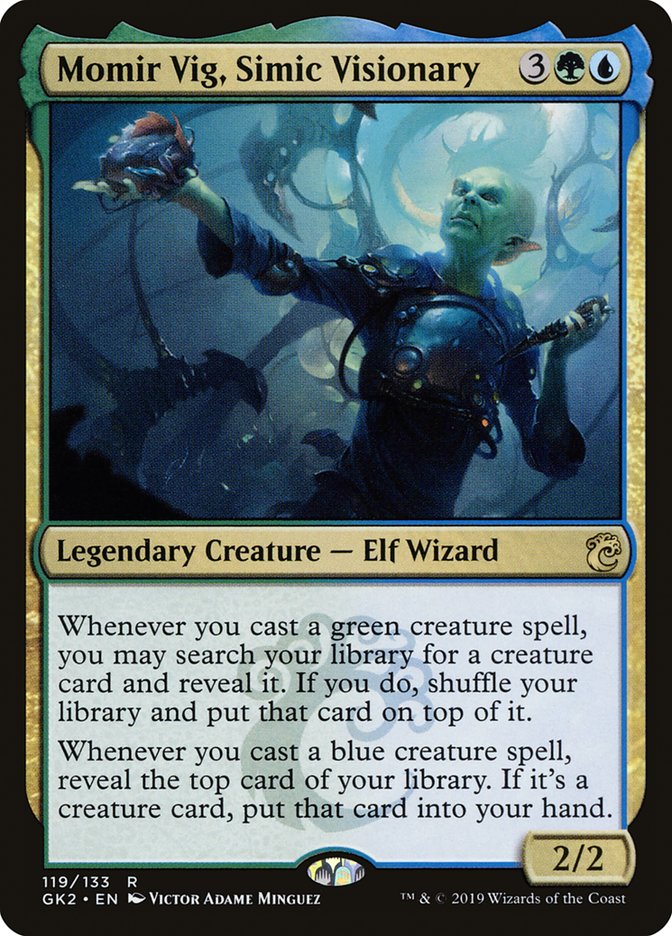 Momir Vig, Simic Visionary [Ravnica Allegiance Guild Kit] | Local Legends