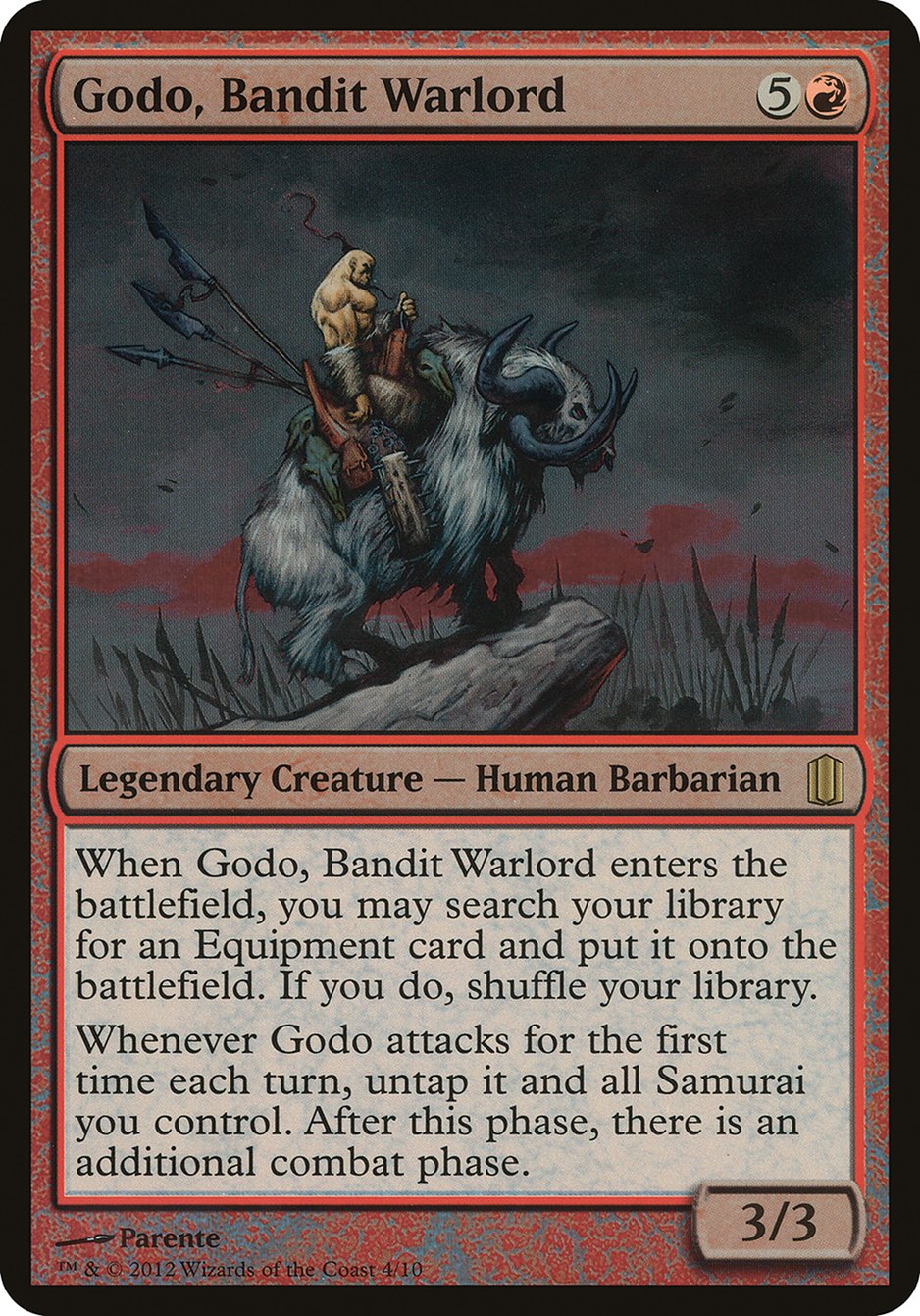 Godo, Bandit Warlord (Oversized) [Commander's Arsenal Oversized] | Golgari Games