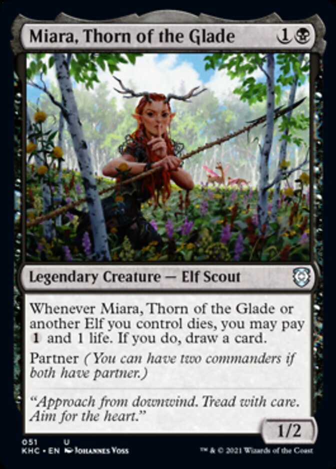 Miara, Thorn of the Glade [Kaldheim Commander] | Golgari Games