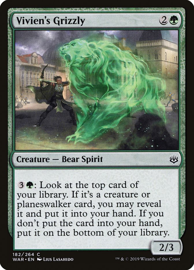 Vivien's Grizzly [War of the Spark] | Golgari Games