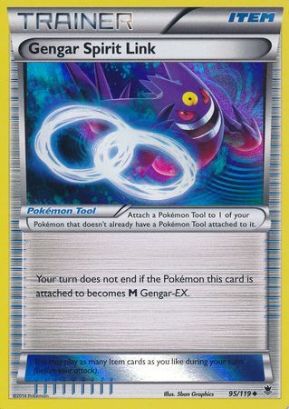 Gengar Spirit Link (95/119) (Alternate Holo Gamestop Exclusive) [XY: Phantom Forces] | Golgari Games