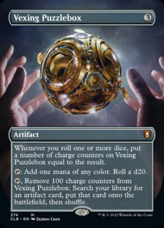 Vexing Puzzlebox (Borderless Alternate Art) [Commander Legends: Battle for Baldur's Gate] | Golgari Games