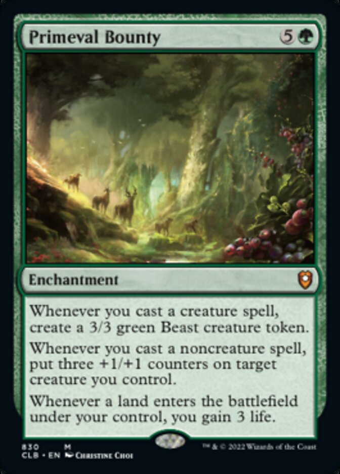 Primeval Bounty [Commander Legends: Battle for Baldur's Gate] | Local Legends