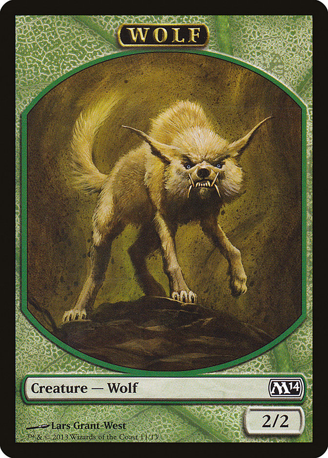 Wolf Token [Magic 2014 Tokens] | Golgari Games