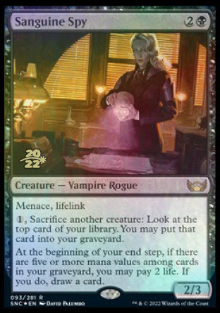 Sanguine Spy [Streets of New Capenna Prerelease Promos] | Local Legends