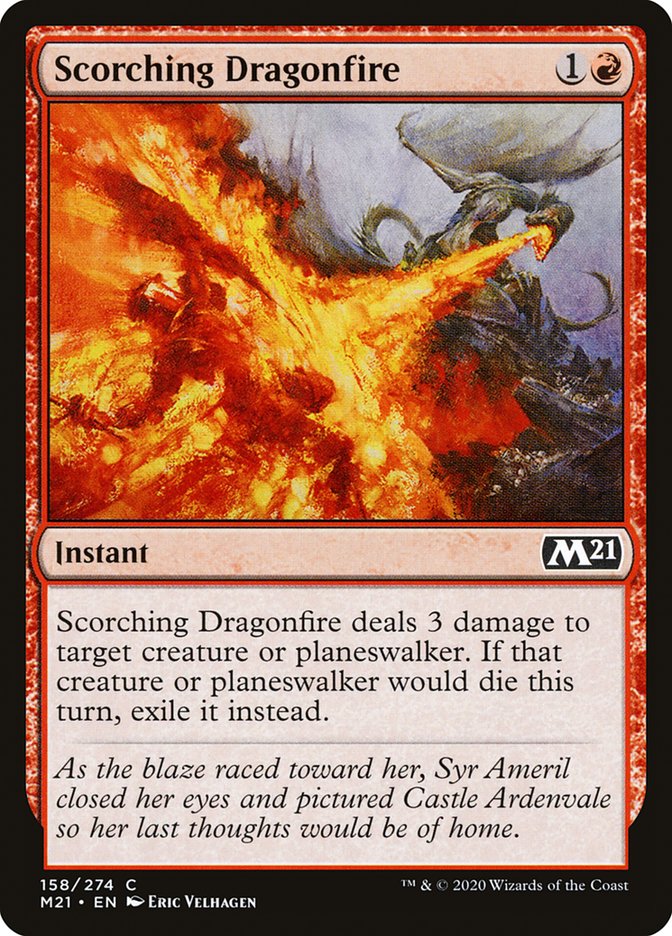 Scorching Dragonfire [Core Set 2021] | Local Legends