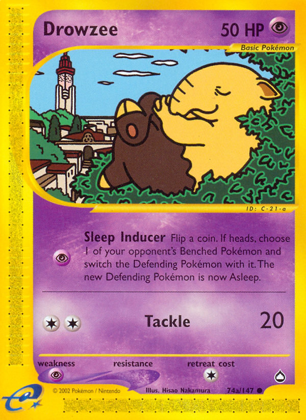 Drowzee (74a/147) [Aquapolis] | Golgari Games