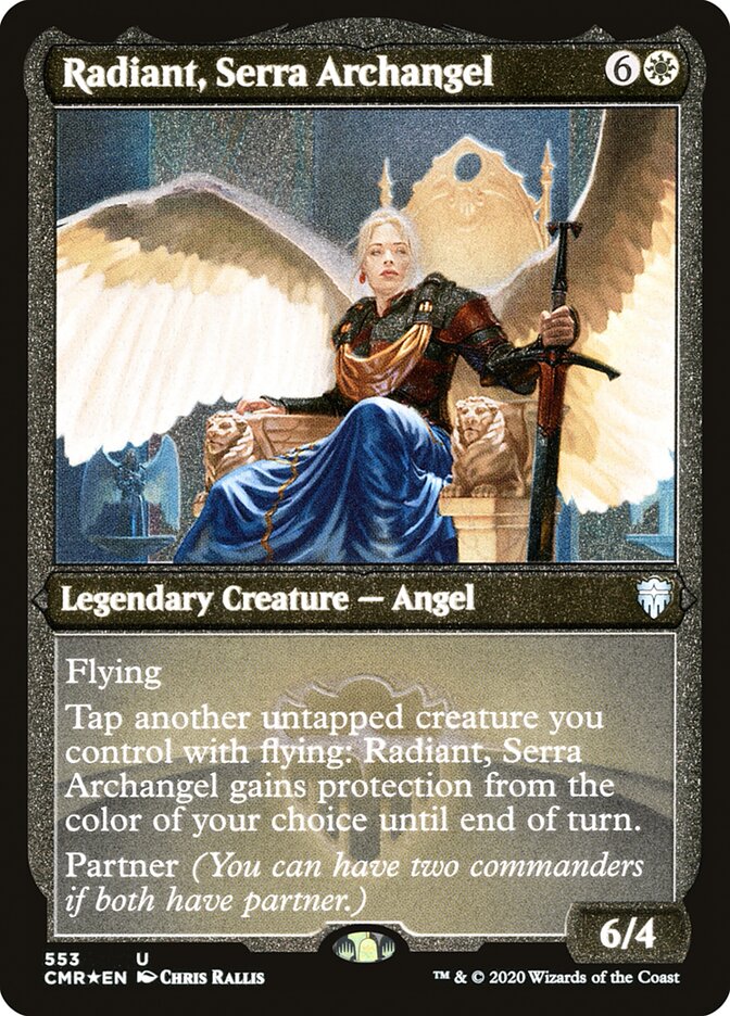 Radiant, Serra Archangel (Etched) [Commander Legends] | Local Legends