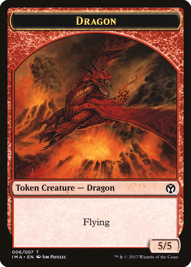 Dragon Token (006/007) [Iconic Masters Tokens] | Golgari Games