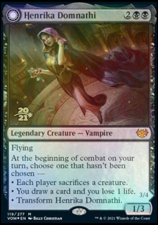 Henrika Domnathi // Henrika, Infernal Seer [Innistrad: Crimson Vow Prerelease Promos] | Golgari Games