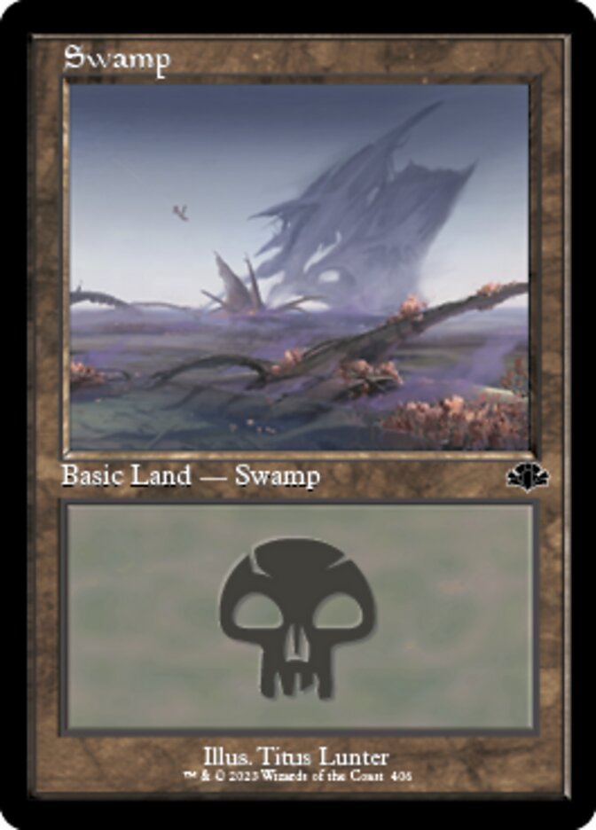 Swamp (406) (Retro) [Dominaria Remastered] | Golgari Games