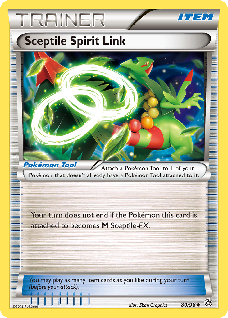 Sceptile Spirit Link (80/98) [XY: Ancient Origins] | Golgari Games