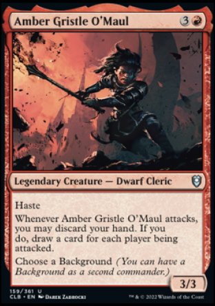 Amber Gristle O'Maul [Commander Legends: Battle for Baldur's Gate] | Golgari Games