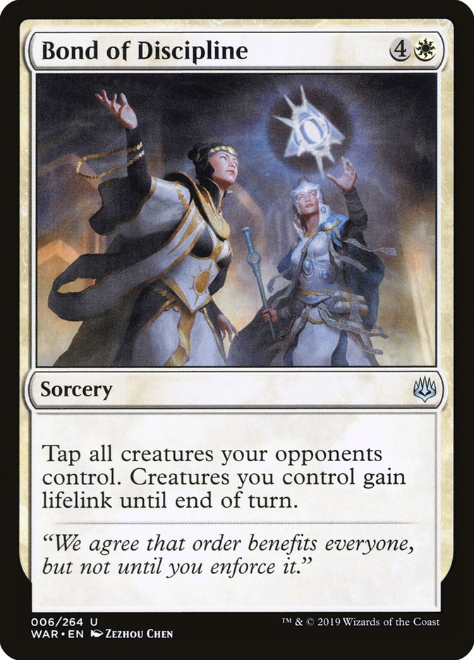 Bond of Discipline [War of the Spark] | Local Legends