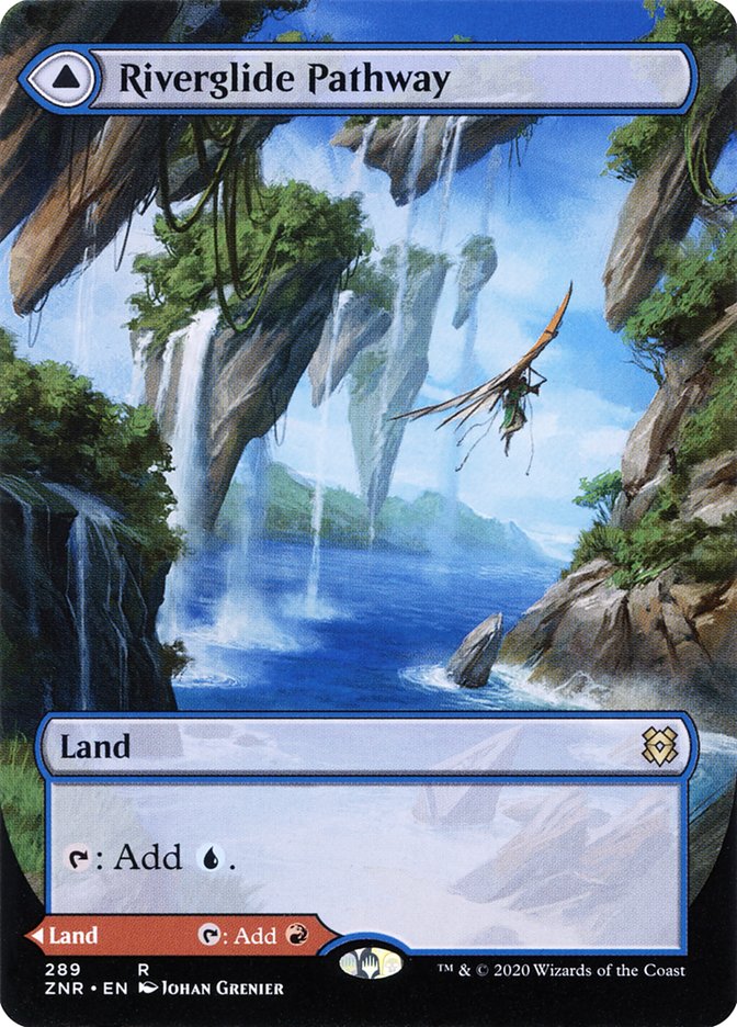 Riverglide Pathway // Lavaglide Pathway (Borderless Alternate Art) [Zendikar Rising] | Local Legends