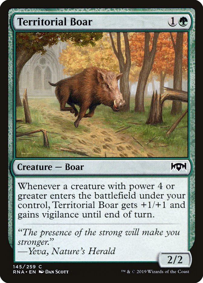 Territorial Boar [Ravnica Allegiance] | Golgari Games