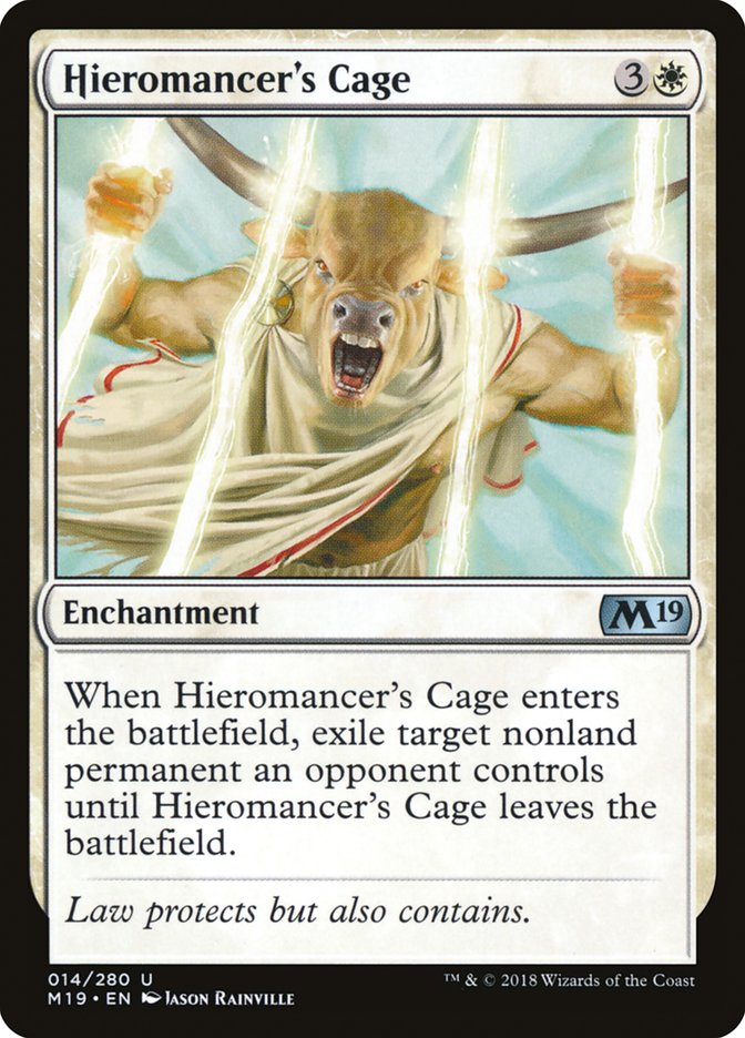 Hieromancer's Cage [Core Set 2019] | Golgari Games