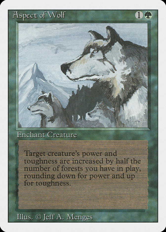 Aspect of Wolf [Revised Edition] | Golgari Games