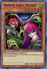 Harpie Lady Sisters (Green) [LDS2-EN065] Ultra Rare | Golgari Games