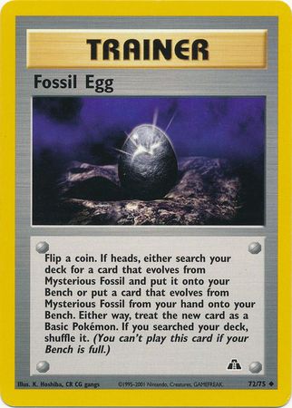 Fossil Egg (72/75) [Neo Discovery Unlimited] | Golgari Games