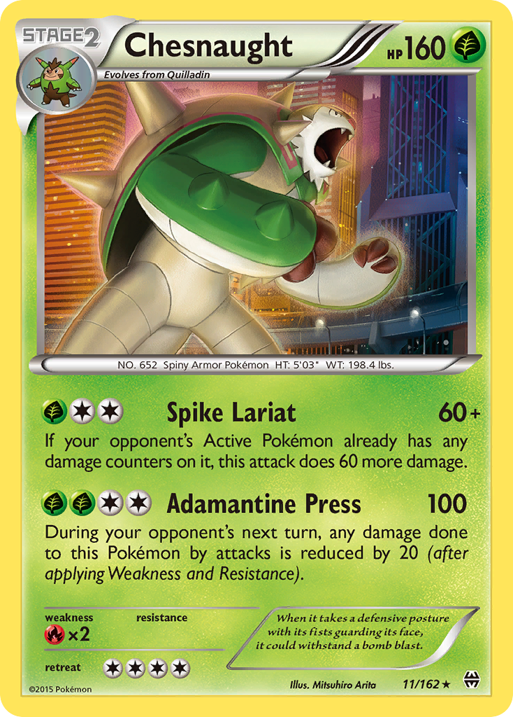 Chesnaught (11/162) [XY: BREAKthrough] | Golgari Games