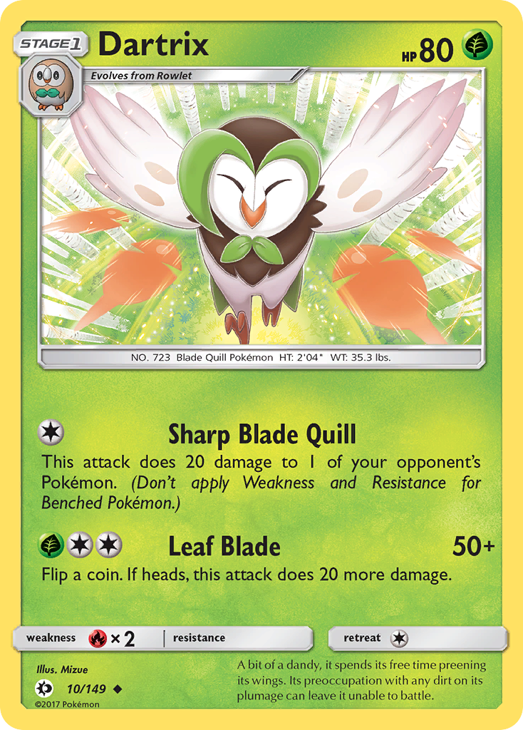 Dartrix (10/149) [Sun & Moon: Base Set] | Golgari Games