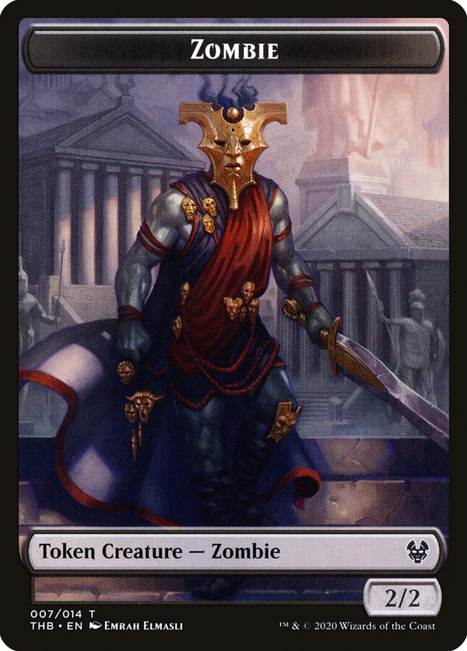 Human Soldier // Zombie Double-sided Token [Theros Beyond Death Tokens] | Golgari Games