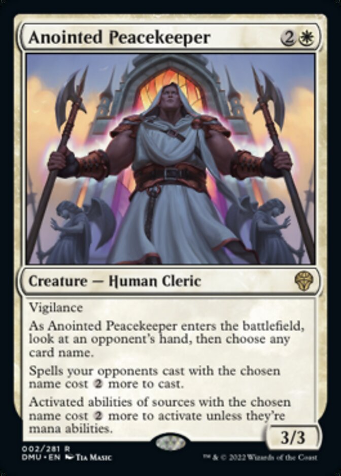 Anointed Peacekeeper [Dominaria United] | Golgari Games