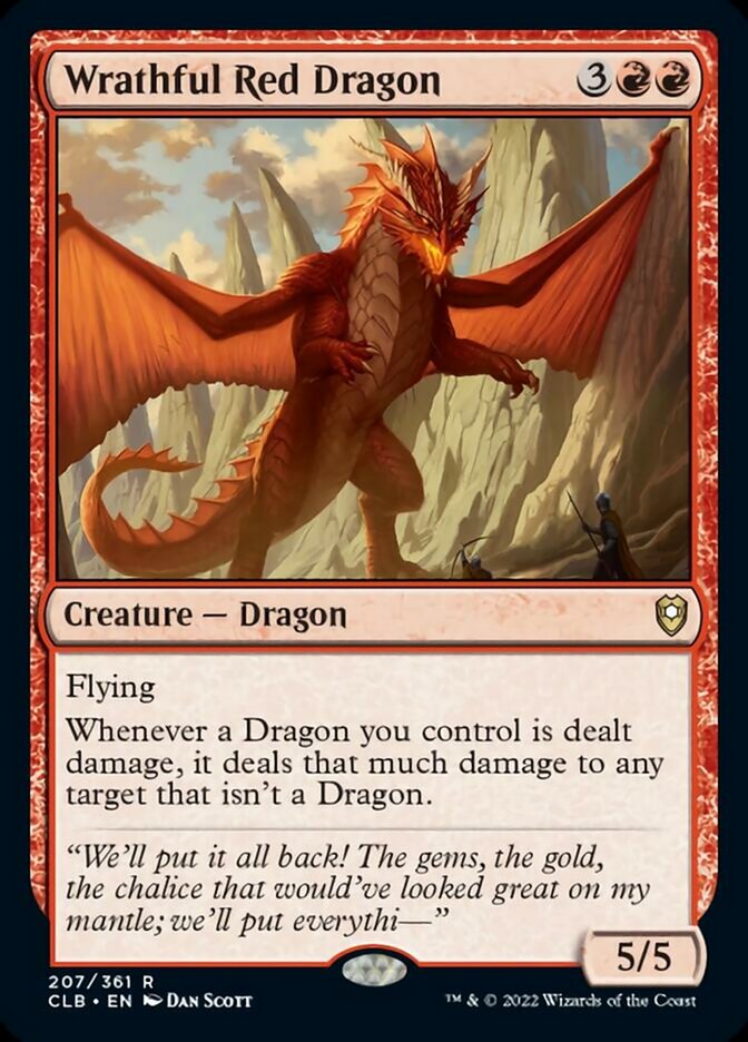 Wrathful Red Dragon [Commander Legends: Battle for Baldur's Gate] | Golgari Games