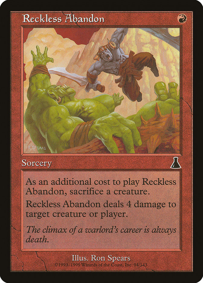 Reckless Abandon [Urza's Destiny] | Local Legends
