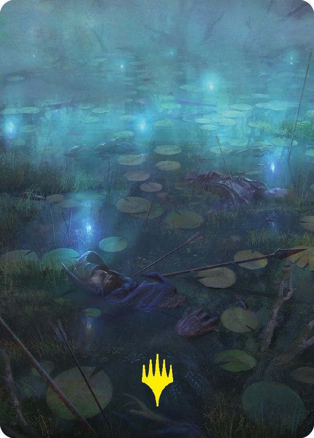 The Dead Marshes Art Card (Gold-Stamped Signature) [The Lord of the Rings: Tales of Middle-earth Art Series] | Local Legends
