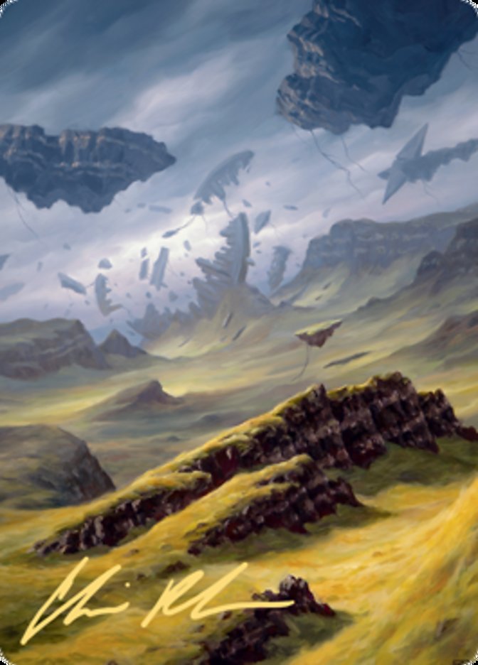 Plains 3 Art Card (Gold-Stamped Signature) [Zendikar Rising Art Series] | Golgari Games