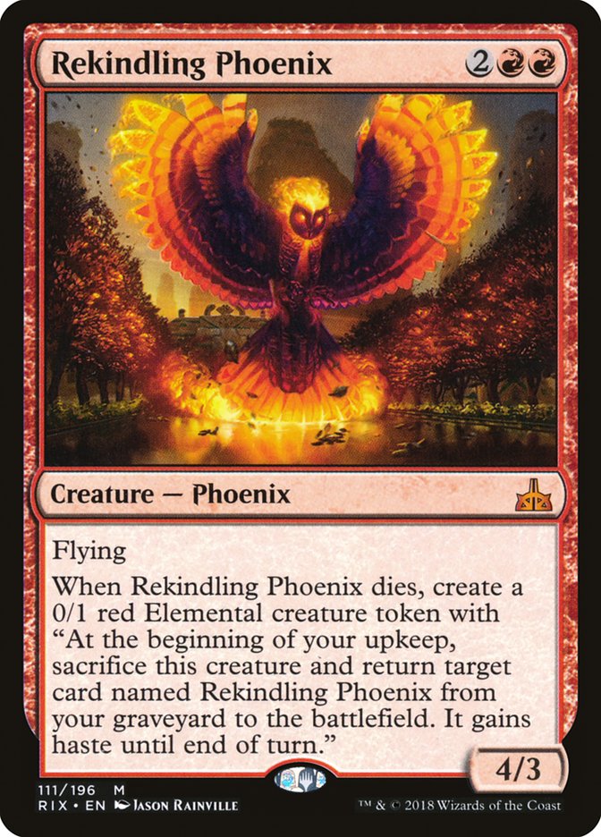 Rekindling Phoenix [Rivals of Ixalan] | Golgari Games