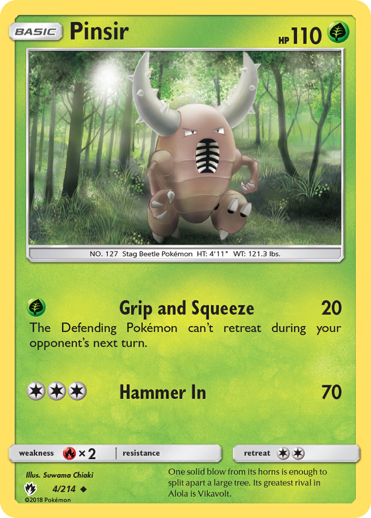 Pinsir (4/214) [Sun & Moon: Lost Thunder] | Local Legends
