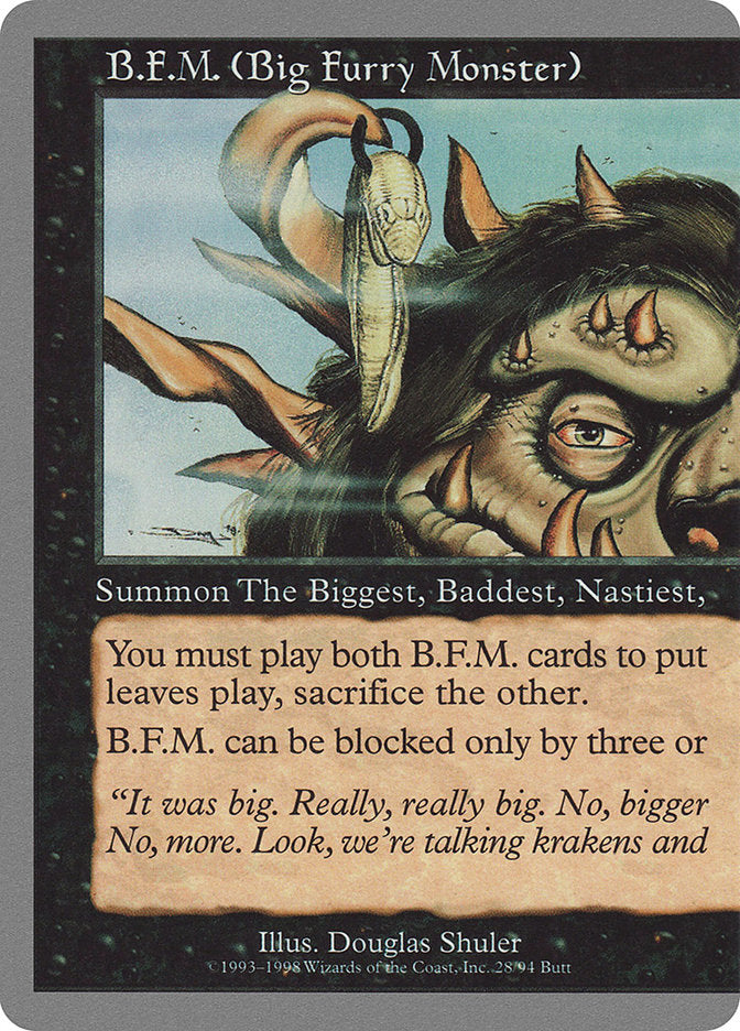 B.F.M. (Big Furry Monster) (28/94) [Unglued] | Golgari Games