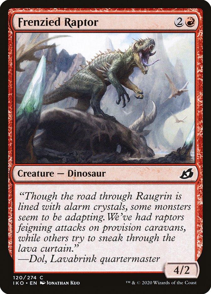 Frenzied Raptor [Ikoria: Lair of Behemoths] | Golgari Games