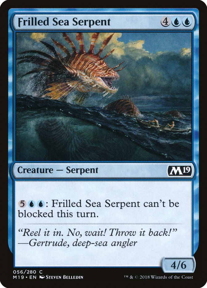 Frilled Sea Serpent [Core Set 2019] | Golgari Games