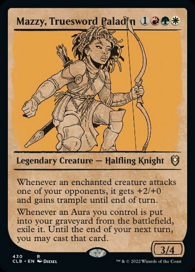 Mazzy, Truesword Paladin (Showcase) [Commander Legends: Battle for Baldur's Gate] | Local Legends