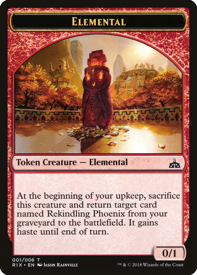 Elemental Token (001/006) [Rivals of Ixalan Tokens] | Local Legends