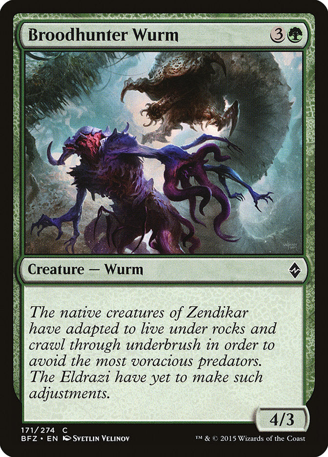 Broodhunter Wurm [Battle for Zendikar] | Golgari Games